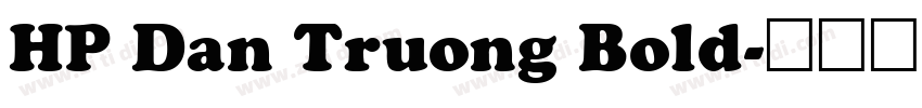 HP Dan Truong Bold字体转换